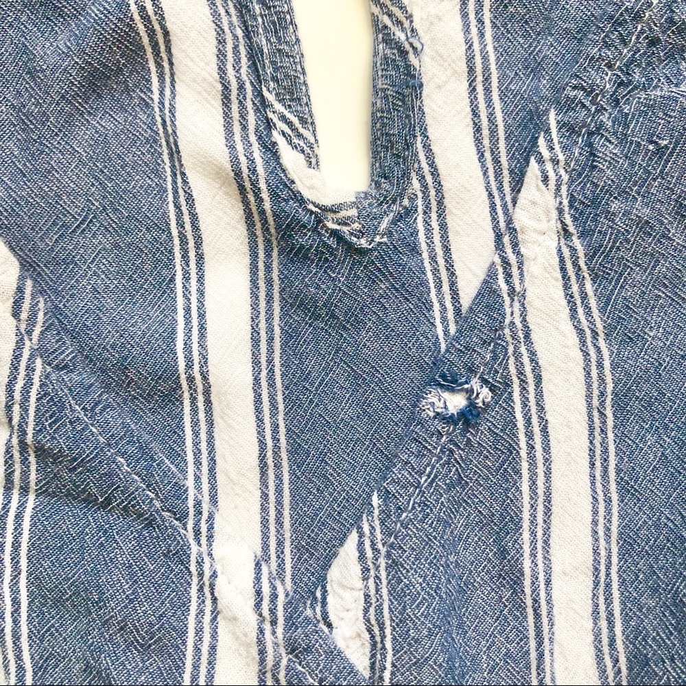 ***SOLD*** Hollister Striped Wrap Romper - Picture 3 of 3